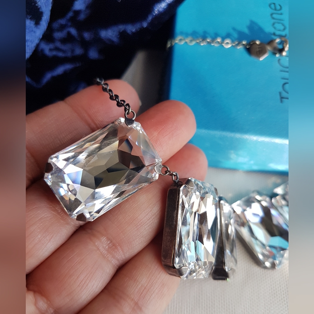 AUTHENTIC Swarovski Touchstone Contemporary Statement Necklace - Picture 9 of 16